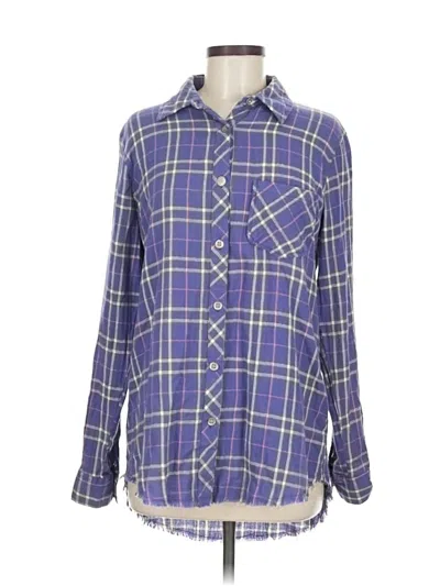 Pre-owned Gilded Intent Long Sleeve Button Down Shirt In Purple