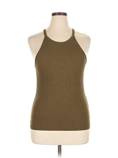Pre-owned Vila Tank Top Brown Halter Neckline Tops