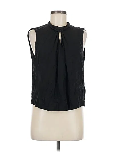 Pre-owned Rebecca Taylor Sleeveless Blouse In Black