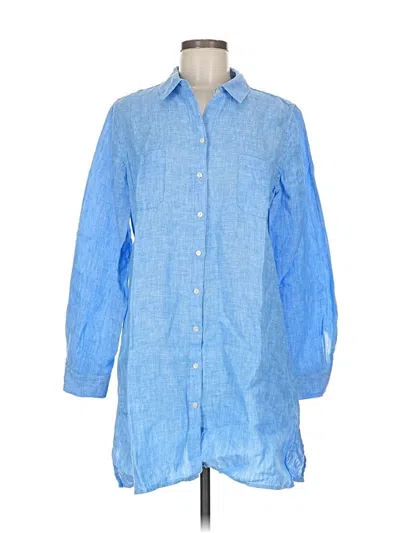 Pre-owned Lilly Pulitzer Long Sleeve Button Down Shirt In Blue