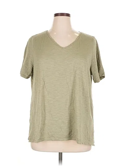 Pre-owned Chico's Short Sleeve T-shirt In Green