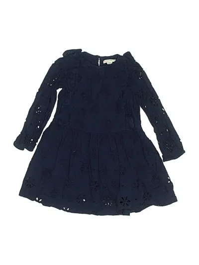 Pre-owned Crewcuts Kids' Dress In Blue