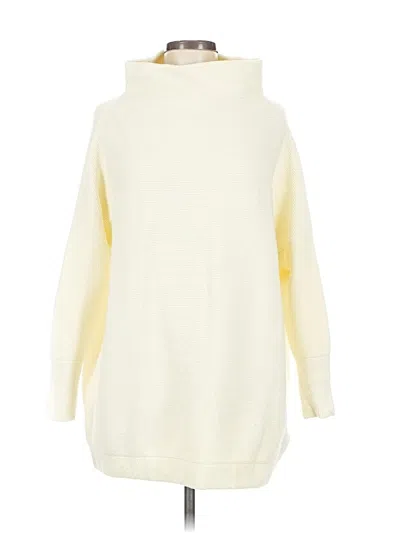 Pre-owned Free People Turtleneck Sweater In White