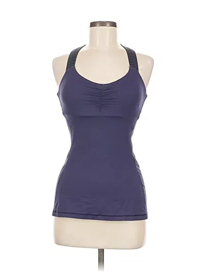 Pre-owned Lululemon Athletica Tank Top Purple Halter Neckline Tops