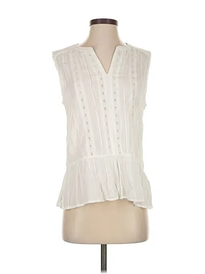 Pre-owned Caslon Sleeveless T-shirt In White