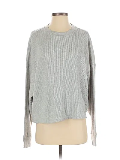 Pre-owned Abercrombie & Fitch Long Sleeve T-shirt In Gray