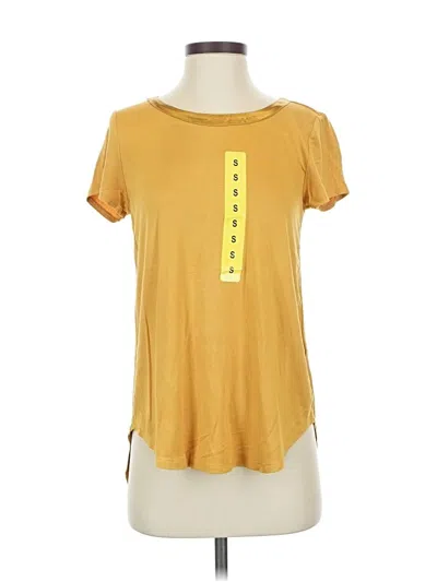 Joan Vass New York Short Sleeve T-shirt In Yellow