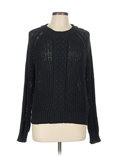 Jun & Ivy Pullover Sweater In Black