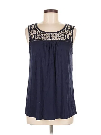 Pre-owned Skies Are Blue Sleeveless Blouse In Blue