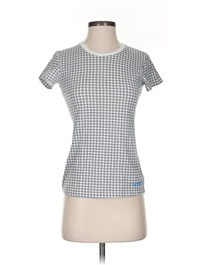 Pre-owned Hurley Short Sleeve T-shirt In Silver