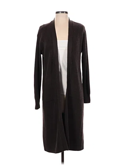 Pre-owned Athleta Cardigan Sweater In Brown