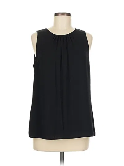Pre-owned Halogen Sleeveless Blouse In Black