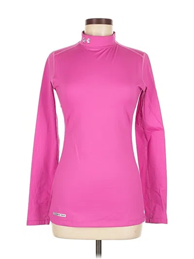 Pre-owned Under Armour Turtleneck Sweater In Pink