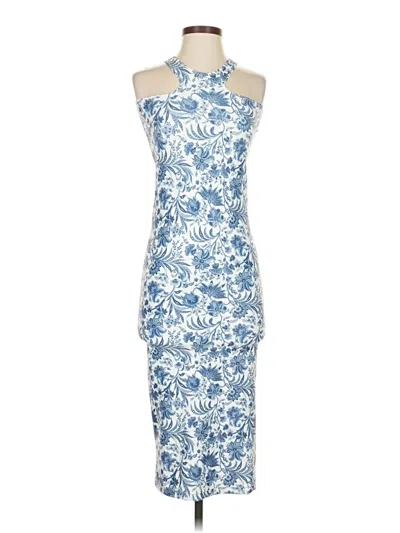 Pre-owned Assorted Brands Cocktail Dress In Blue