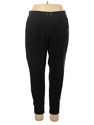 Pre-owned Athleta Track Pants In Black