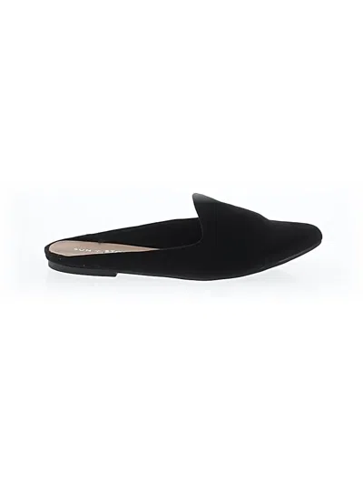 Pre-owned Sun + Stone Mule/clog In Black