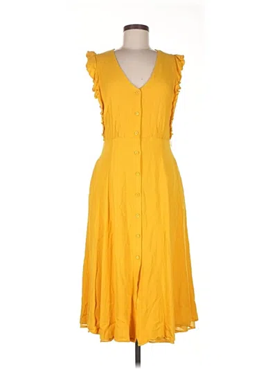 Pre-owned 1.state Casual Dress In Yellow