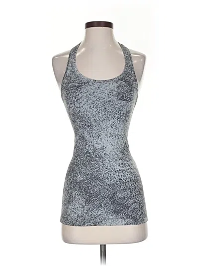 Pre-owned Lululemon Athletica Tank Top Gray Halter Neckline Tops