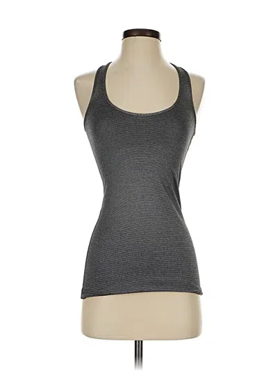 Pre-owned Lululemon Athletica Tank Top Gray Halter Neckline Tops