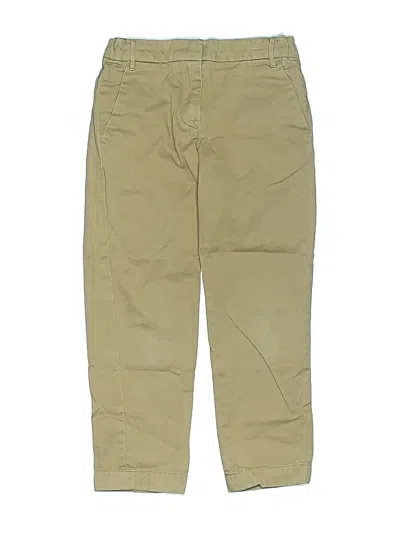 Pre-owned Crewcuts Kids' Khaki Pant In Brown