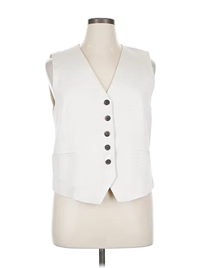 Pre-owned Zara Vest In White