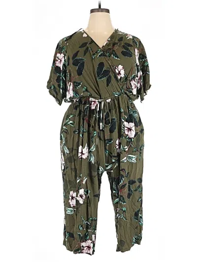 Pre-owned City Chic Jumpsuit In Green