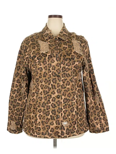 Pre-owned Ashley Stewart Jacket In Brown