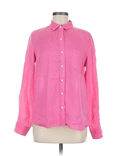 Pre-owned Gap Long Sleeve Button Down Shirt In Pink