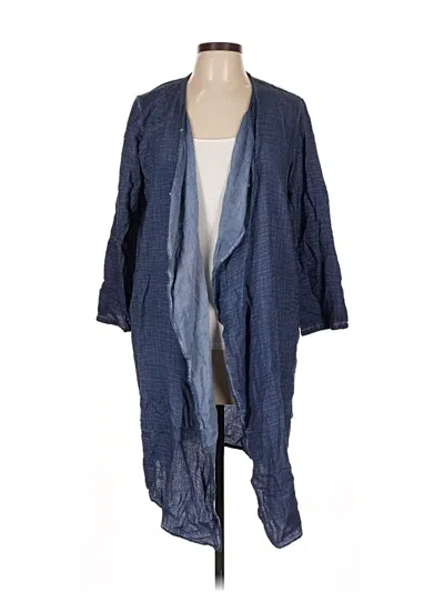 Pre-owned Nic + Zoe Cardigan Sweater In Blue