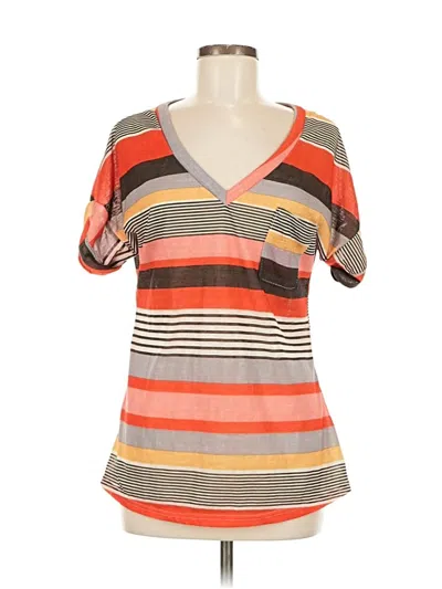 Pre-owned Unbranded Short Sleeve T-shirt In Orange