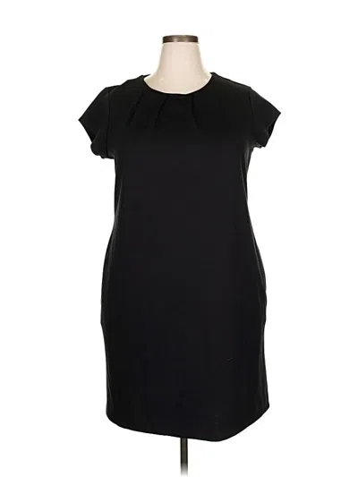 Pre-owned Lands' End Casual Dress In Black