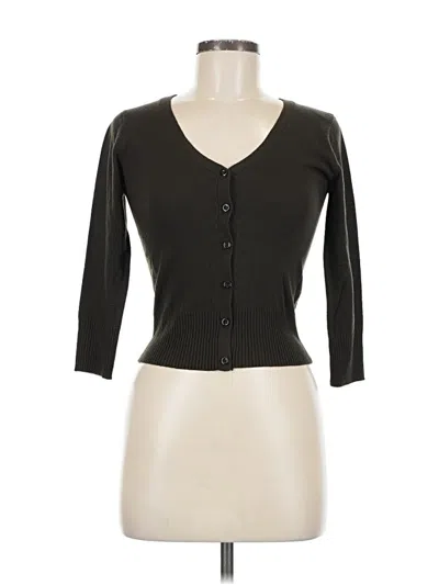 Pre-owned Active Basic Cardigan Sweater In Black