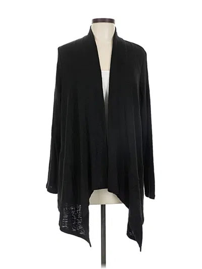 Pre-owned Logo By Lori Goldstein Cardigan Sweater In Black