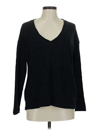 Pre-owned James Perse Long Sleeve T-shirt In Black