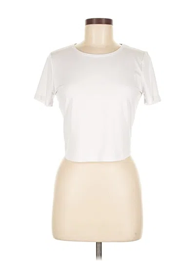 Pre-owned Fabletics Short Sleeve T-shirt In White