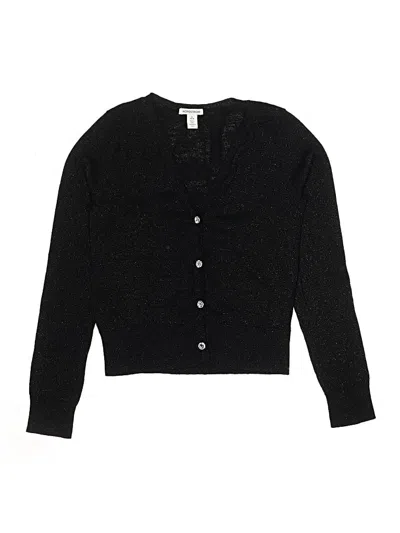 Pre-owned Nordstrom Kids' Cardigan Sweater In Black