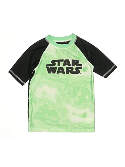 Pre-owned Star Wars Kids' Short Sleeve T-shirt In Green