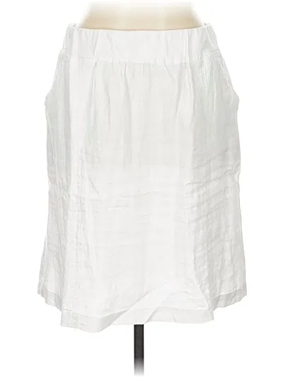Pre-owned Allen Allen Casual Skirt In White