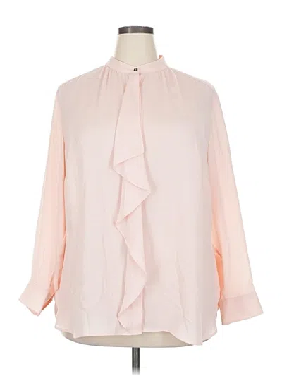 Pre-owned Polo Ralph Lauren 3/4 Sleeve Blouse In Pink
