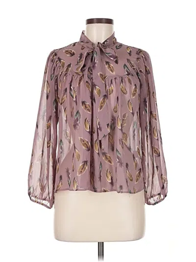 Pre-owned H.i.p. Happening In The Present Long Sleeve T-shirt In Purple