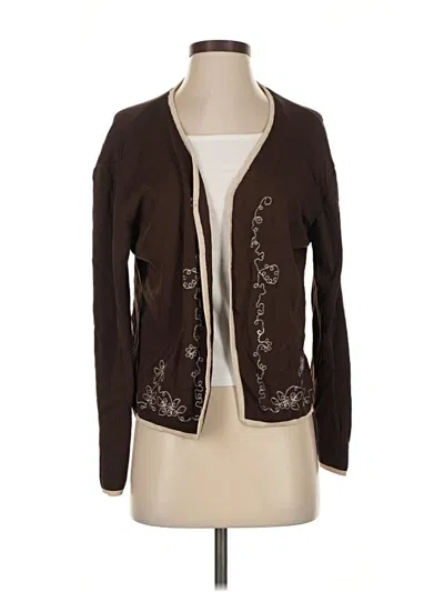 Pre-owned Unbranded Cardigan Sweater In Brown