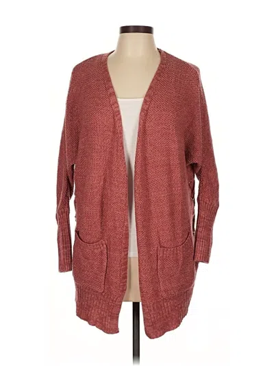 Pre-owned Pink Rose Cardigan Sweater In Red