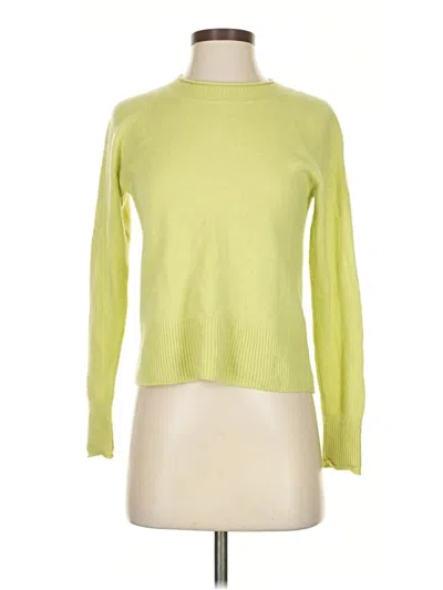 Pre-owned Madewell Cashmere Pullover Sweater In Green