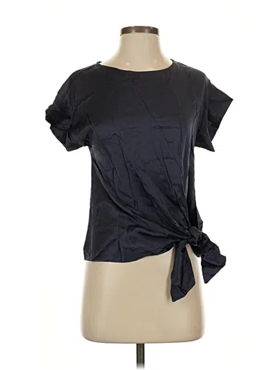 Pre-owned Amour Vert Short Sleeve Top Black Boatneck Tops