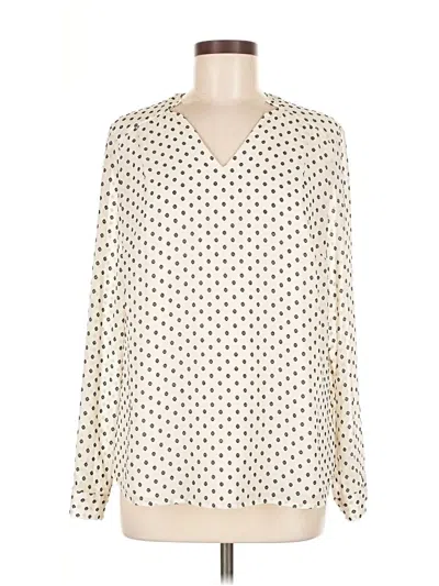 Pre-owned Talbots Long Sleeve T-shirt In White