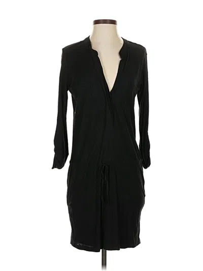 Pre-owned James Perse Casual Dress In Black