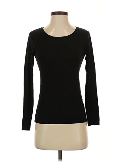 Pre-owned Uniqlo Long Sleeve T-shirt In Black