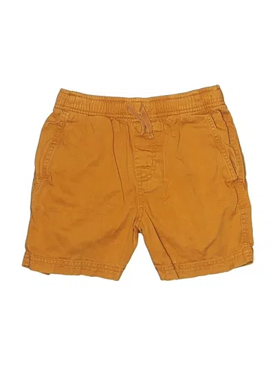 Pre-owned Tea Kids' Khaki Shorts In Orange
