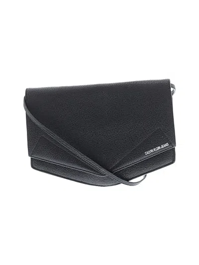 Pre-owned Calvin Klein Jeans Est.1978 Calvin Klein Jeans Leather Crossbody Bag In Black