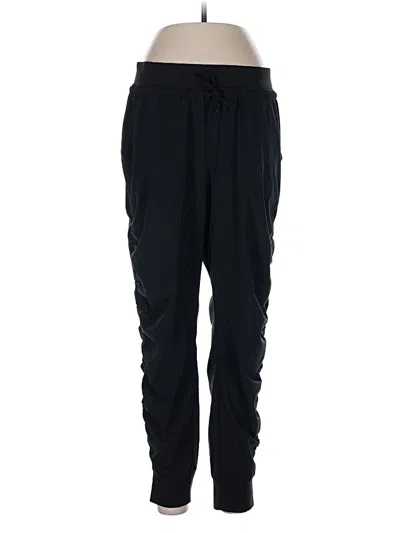 Pre-owned Athleta Track Pants In Black